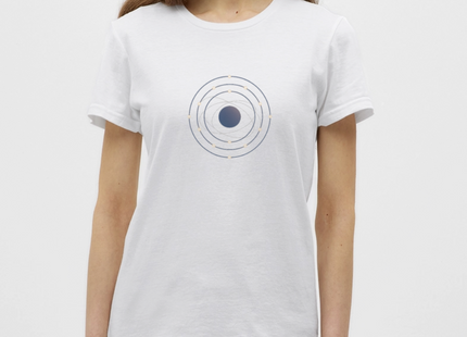 Electron Shell Flow - Wissenschaft in Bewegung - Frauen T-Shirt - Weiß