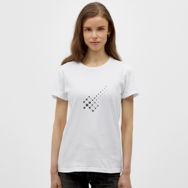 Diffusion Geometry – Die stille Bewegung der Materie - Frauen T-Shirt - Weiß