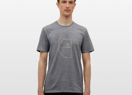 Golden Ratio / Goldener Schnitt - Männer T-Shirt - Graphit meliert
