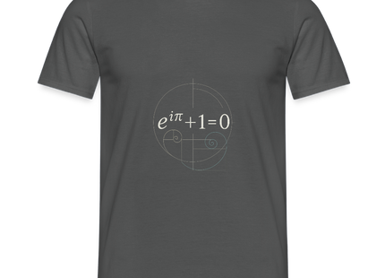 Euler’s Beauty – Die schönste Formel der Mathematik - Männer T-Shirt - Anthrazit