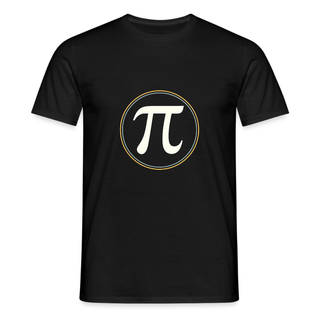 π in Circle – Die Eleganz der Konstanten - Männer T-Shirt - Schwarz