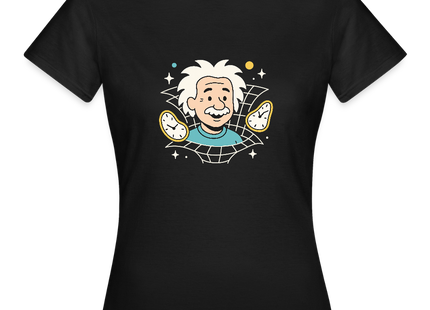 Physics — It’s All Relative – Einsteins Humor zum Anziehen - Frauen T-Shirt - Schwarz