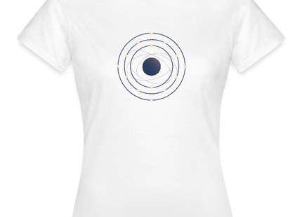 Electron Shell Flow - Wissenschaft in Bewegung - Frauen T-Shirt - Weiß