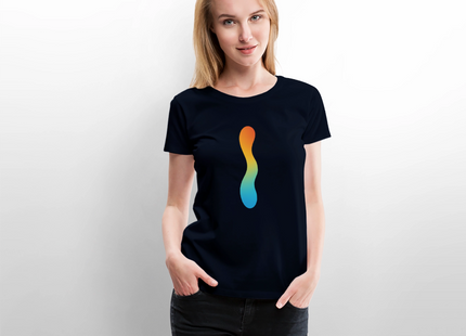 pH Gradient – Farbe als chemische Wahrheit - Frauen T-Shirt - Navy