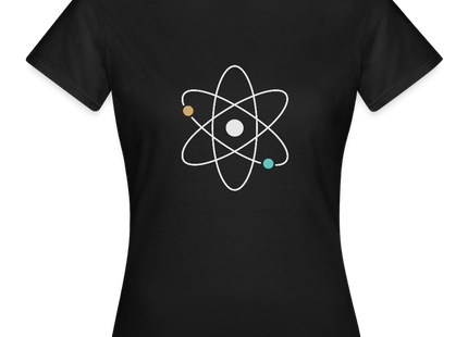 Atom Geometry – Die Ästhetik der kleinsten Bausteine - Frauen T-Shirt - Schwarz