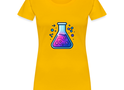 This is a solution – Chemie kann so einfach sein - Frauen T-Shirt - Sonnengelb
