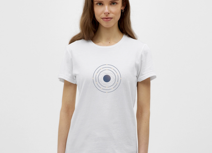 Electron Shell Flow - Wissenschaft in Bewegung - Frauen T-Shirt - Weiß