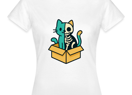 Schrödinger’s Katze - Frauen T-Shirt - Weiß