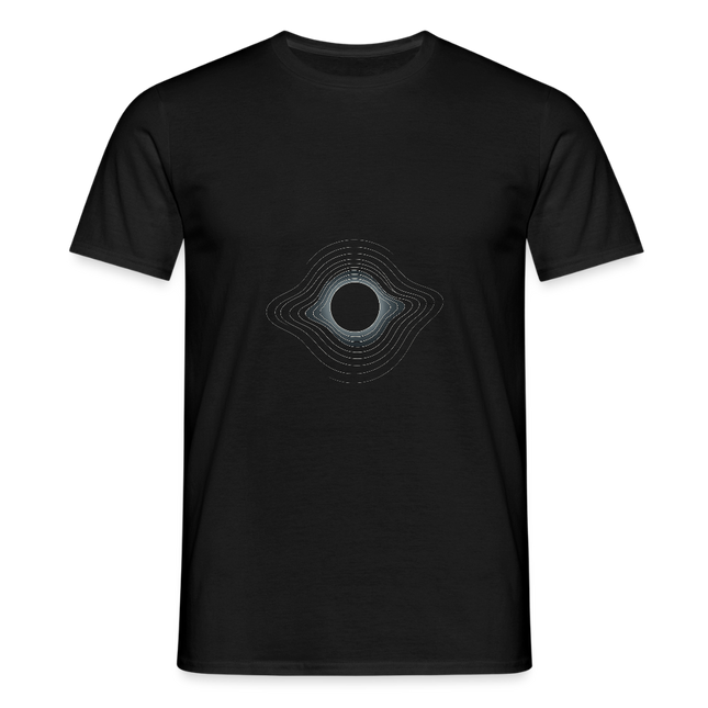 Event Horizon Minimal – Das perfekte Schwarzloch in stilvoller Form - Männer T-Shirt - Schwarz