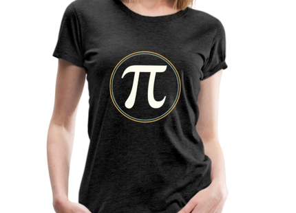 π in Circle – Die Eleganz der Konstanten - Frauen Premium T-Shirt - Anthrazit