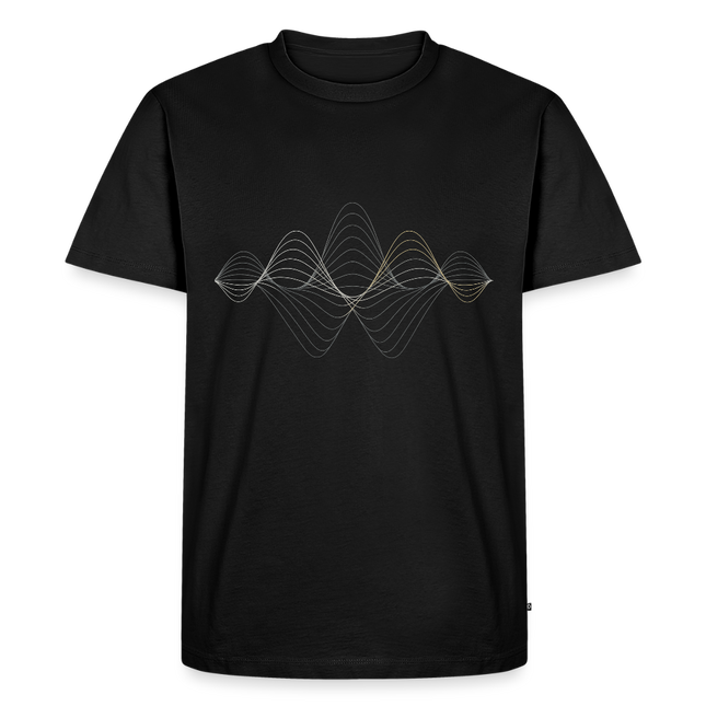 Superposition Flow – Die Ästhetik der Quantenüberlagerung - Männer T-Shirt - Schwarz