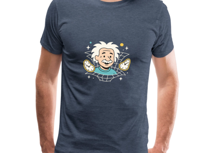 Physics — It’s All Relative – Einsteins Humor zum Anziehen - Männer Premium T-Shirt - Blau meliert