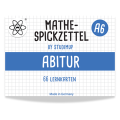Mathe Spickzettel A6 Pro: Lernkarten für das Abitur - Lernmarktplatz