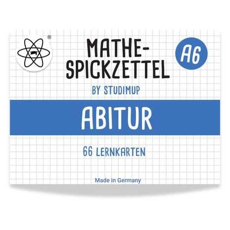 Mathe Spickzettel A6 Pro: Lernkarten für das Abitur