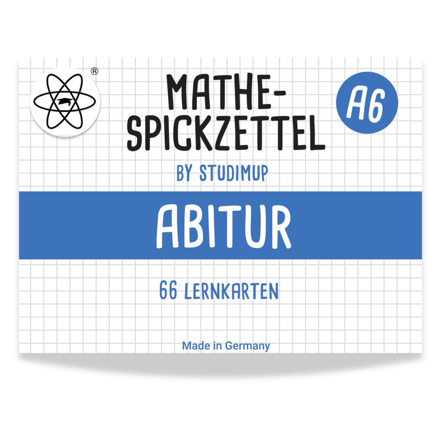 Mathe Spickzettel A6 Pro: Lernkarten für das Abitur - Lernmarktplatz