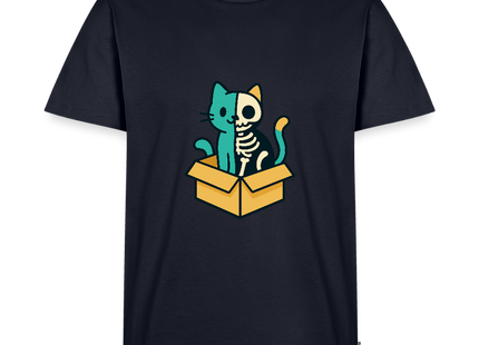 Schrödinger's Katze - Männer T-Shirt - Navy