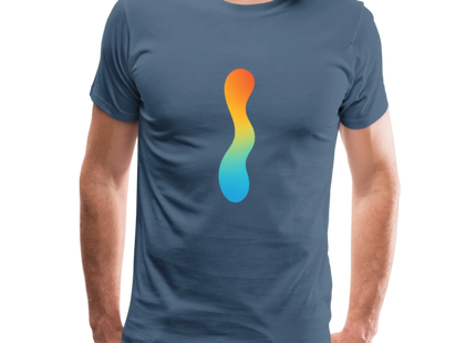 pH Gradient – Farbe als chemische Wahrheit - Männer Premium T-Shirt - Blaugrau