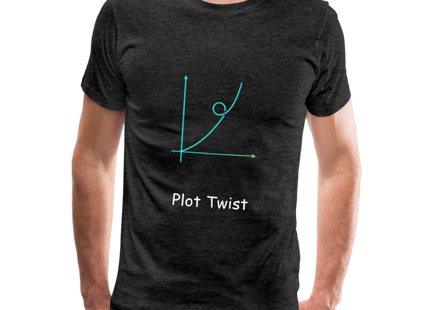 Plot Twist - Männer Premium T-Shirt - Anthrazit