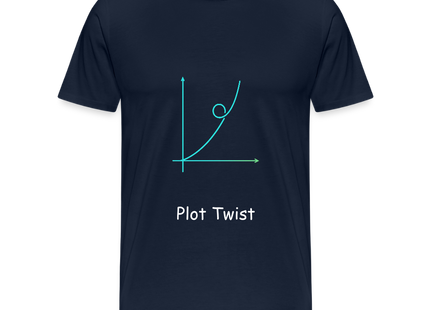 Plot Twist - Männer Premium T-Shirt - Navy