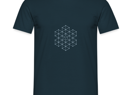 Crystalline Lattice – Struktur in vollendeter Ruhe - Männer T-Shirt - Navy