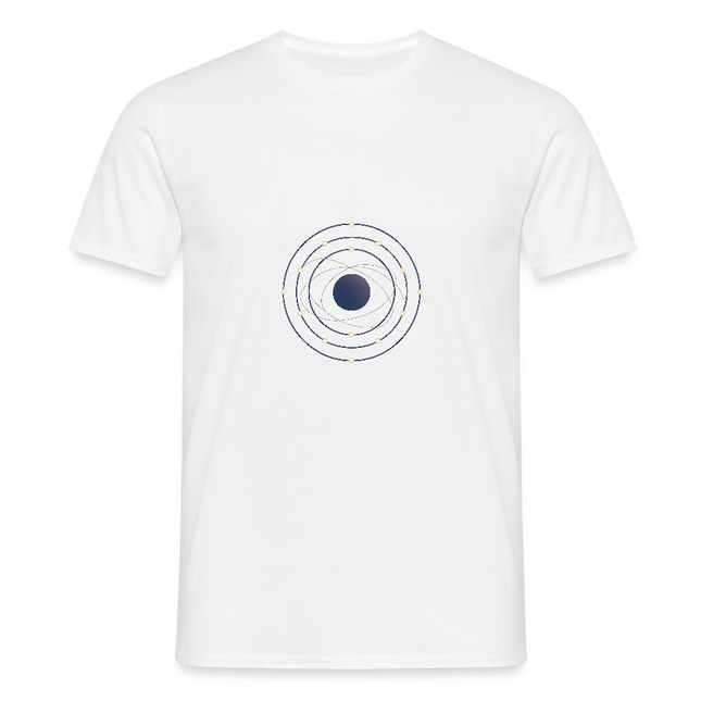 Electron Shell Flow - Wissenschaft in Bewegung - Männer T-Shirt - Weiß