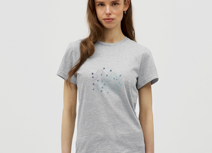 Molecular Rhythm – Wissenschaft im Takt des Lebens - Frauen T-Shirt - Grau meliert