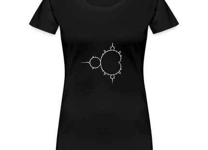 Beautiful Chaos – Mandelbrot Set - Frauen Premium T-Shirt - Schwarz