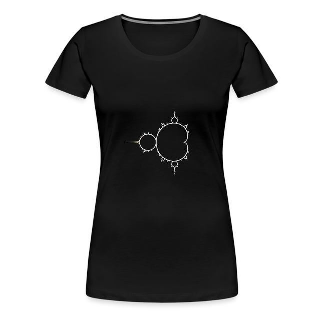 Beautiful Chaos – Mandelbrot Set - Frauen Premium T-Shirt - Schwarz