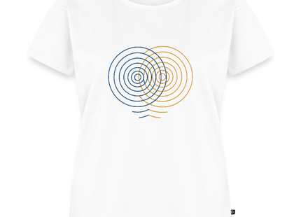 Concentric Interference – Wellen im Gleichklang - Frauen T-Shirt - Weiß