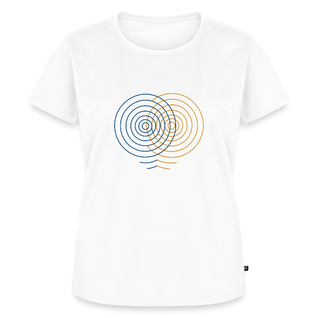 Concentric Interference – Wellen im Gleichklang - Frauen T-Shirt - Weiß