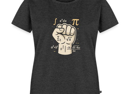 Mathe statt Faust - Frauen T-Shirt - Anthrazit meliert