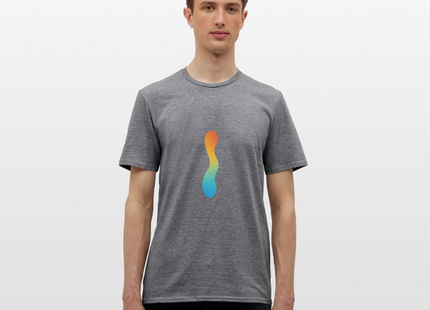 pH Gradient – Farbe als chemische Wahrheit - Männer T-Shirt - Graphit meliert