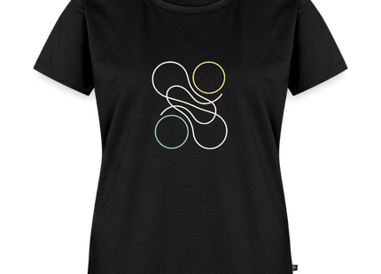 Quanten Verschränkung – Die geheimnisvolle Verschränkung stilvoll getragen - Frauen T-Shirt - Schwarz