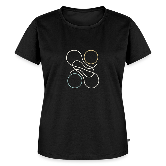 Quanten Verschränkung – Die geheimnisvolle Verschränkung stilvoll getragen - Frauen T-Shirt - Schwarz