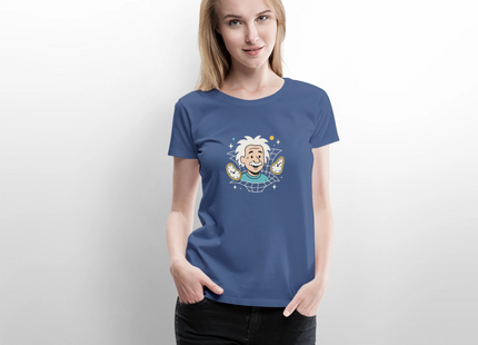 Physics — It’s All Relative – Einsteins Humor zum Anziehen - Frauen T-Shirt - Taubenblau