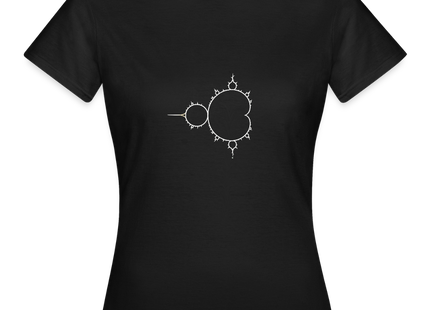 Beautiful Chaos – Mandelbrot Set - Frauen T-Shirt - Schwarz
