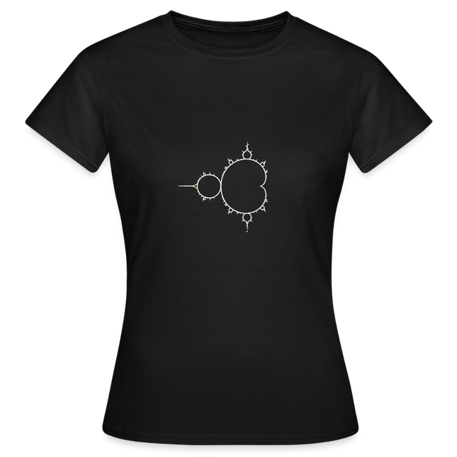 Beautiful Chaos – Mandelbrot Set - Frauen T-Shirt - Schwarz