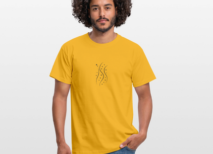 Valence Flow – Die Dynamik der Bindung - Männer T-Shirt - Gelb