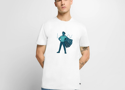 Mathe ist mein Superhelden-Modus - Männer T-Shirt - Weiß