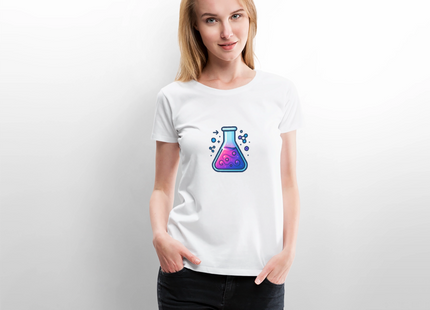 This is a solution – Chemie kann so einfach sein - Frauen T-Shirt - Weiß