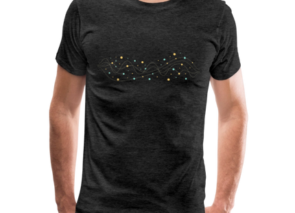 Photon Stream – Die Eleganz des Lichts in Bewegung - Männer Premium T-Shirt - Anthrazit