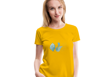 Phase Transition – Zwischen Ordnung und Wandel - Frauen Premium T-Shirt - Sonnengelb