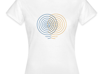 Concentric Interference – Wellen im Gleichklang - Frauen T-Shirt - Weiß