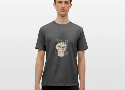 Mathe statt Faust - Männer T-Shirt - Anthrazit