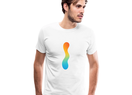 pH Gradient – Farbe als chemische Wahrheit - Männer Premium T-Shirt - Weiß