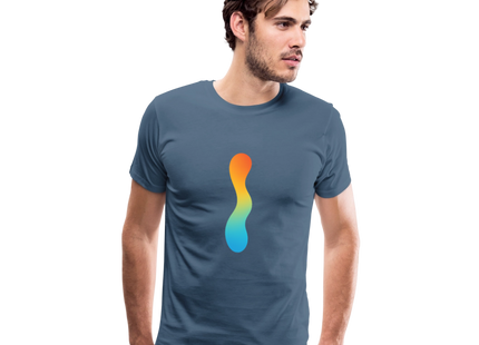 pH Gradient – Farbe als chemische Wahrheit - Männer Premium T-Shirt - Blaugrau