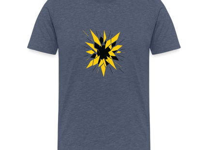 Radioactive Fragmentation – Ordnung im Zerfall - Männer Premium T-Shirt - Blau meliert