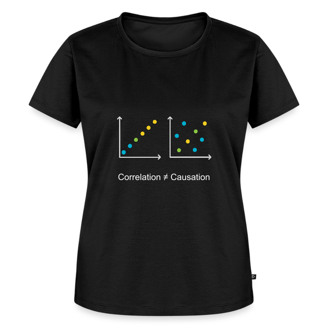 Correlation ≠ Causation - Frauen T-Shirt - Schwarz