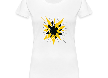 Radioactive Fragmentation – Ordnung im Zerfall - Frauen Premium T-Shirt - Weiß
