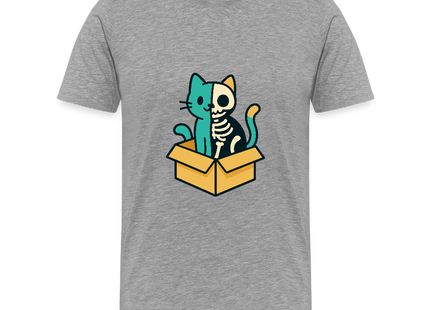 Schrödinger's Katze - Männer T-Shirt - Grau meliert